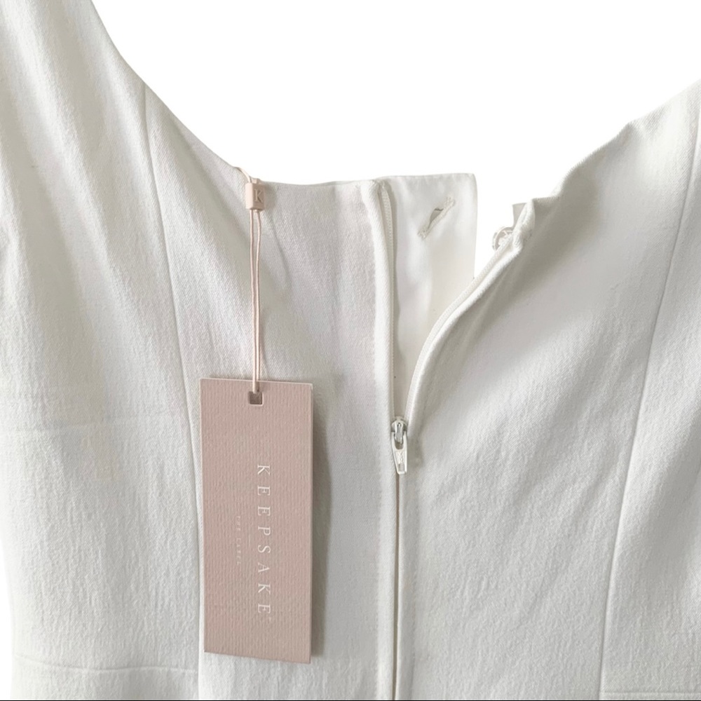 KEEPSAKE The Label Uptown Midi Dress Porcelain 6 - Picture 13 of 16